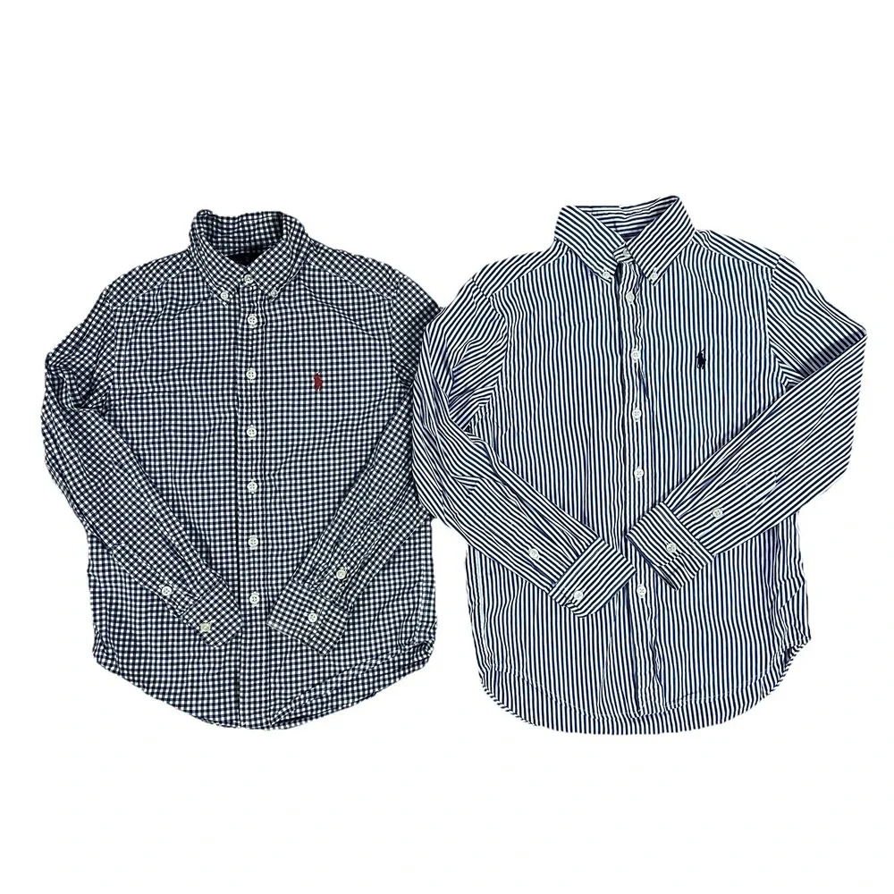 Bundle Of 2 Boys Ralph Lauren Button Down Shirts Small 8
